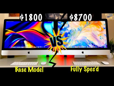 NEW 2020 Base iMac vs Fully Spec'd iMac 10-Core i9 + Radeon Pro 5700 XT | Performance and Speed Test