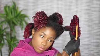 How I dye my natural hair at home no bleach