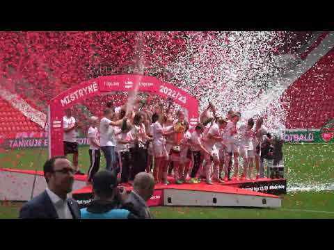 Oslava 22. ligového titulu - SK Slavia Praha (ženy)