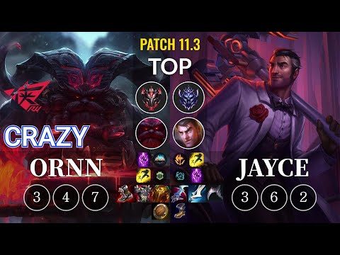 RW Crazy Ornn vs Jayce Top - KR Patch 11.3