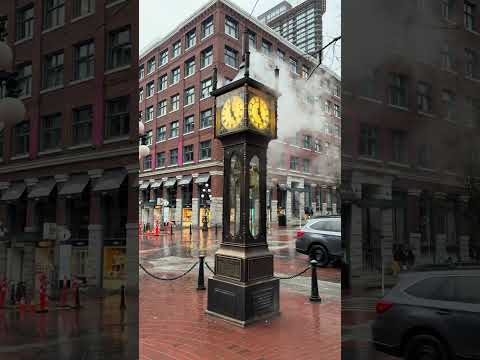 Gastown Steam Clock (2025-02-23, Vancouver, BC, Canada) [4K]