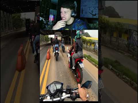 O RETROVISOR NA MÃO DELE 😂😂 #motovlog #mt09 #engraçado #moto