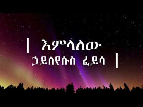 Hayleyesus Feyssa - Emelalew (Lyrics Video)  | ኃይለየሱስ ፈይሳ - እምላለው | ሙዚቃ በግጥም (2015 E.C)