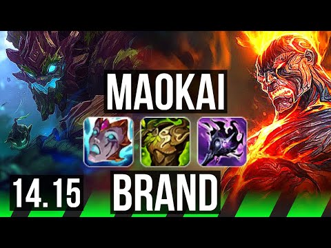 MAOKAI vs BRAND (JGL) | Rank 7 Maokai, 7/5/22 | EUNE Challenger | 14.15