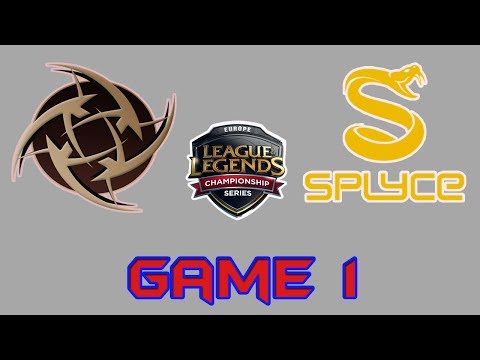 [EU LCS Summer 2017 W7D2] SPY vs NIP Game 1 Highlights | Splyce vs Ninjas in Pyjamas