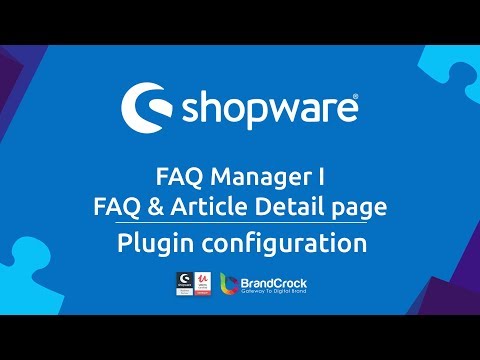 Shopware Plugin FAQ Manager I FAQ & Article Detail page - BrandCrock GmbH