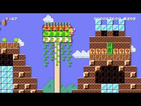 Cookie Mountains W6-1 ⚡️ by Justin ⚡️ SUPER MARIO MAKER Raw GAMEPLAY