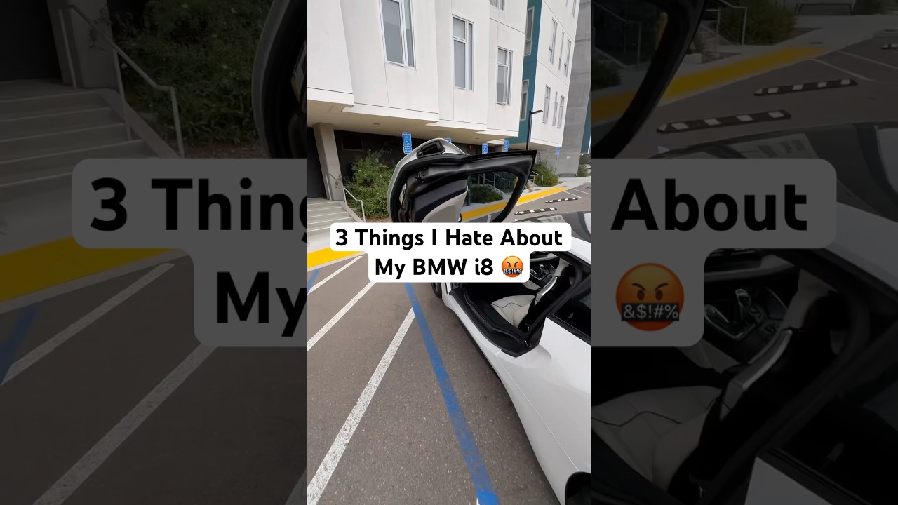 3 Things I Hate About My BMW i8 🤬 #angelocarlos #bmwi8 #bmw #supercar #mperformance