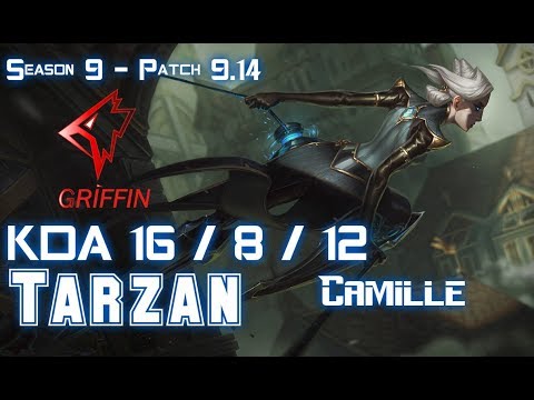 GRF Tarzan CAMILLE vs OLAF Jungle - Patch 9.14 KR Ranked