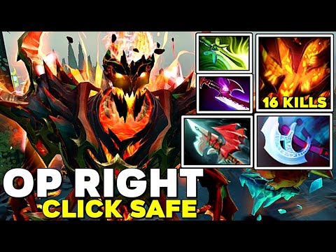 OP RIGHT CLICK SAFE [ Shadow Fiend ] - Hard Carry Epic Physical BUILD - INTENSE TI12 GAMEPLAY