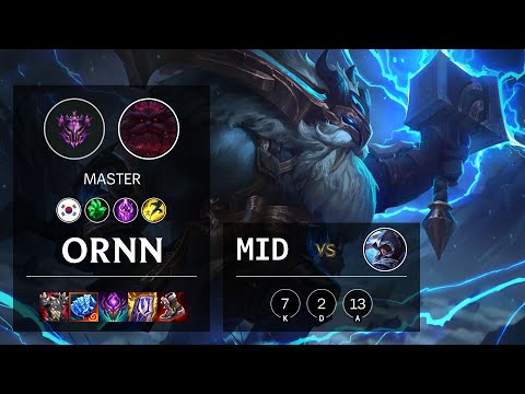 Ornn Mid vs Talon - KR Master Patch 11.21
