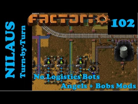 Factorio S6E102 - Rainbow colored Geodes to Crystal Slurry