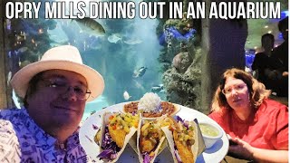 Opry Mills Dining In An Aquarium Exploring Around The Mall & Shopping Nashville Tennessee