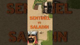 Sentinel vs Saladin | Stronghold Crusader: DE #strongholdcrusader #fireflystudios #gameplay #rts