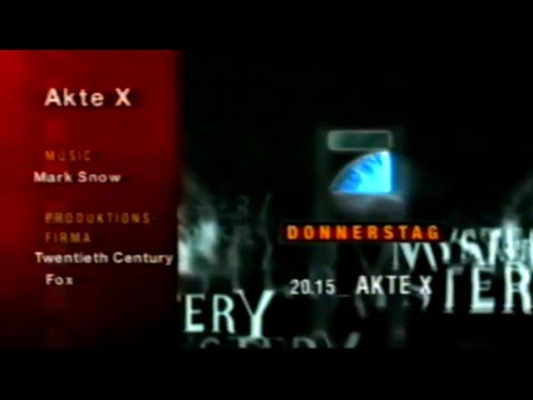 27.02.1997 Pro7 Ende "Akte X - Der See", Anfang "Akte X - Die Liste"