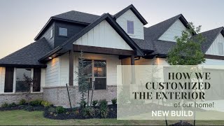 😱 CUSTOM BUILT HOME | Exterior upgrades we did to our home! | Before and after pictures included!