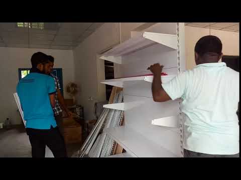 Supermarket Gondola Shelving Installation – Metal Rack Setup Tutorial (Easy Steps!)