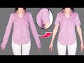 Good Sewing Trick To Shorten Long Sleeve Shirts In 5 Minutes