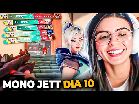 30 DIAS MONO JETT! dia 10: QUE EVOLUÇÃO! matei 30 e DESTRUI os adversários