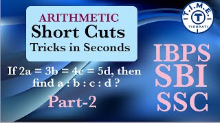 Arithmetic Short Cuts for IBPS SBI SSC exams | Best Bank Coaching Centre in Tirupati |TIME Tirupati