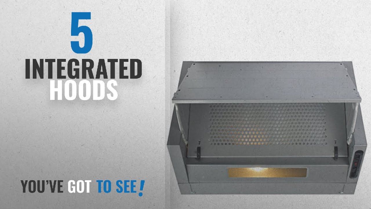 Top 10 Integrated Hoods [2018]: CDA EIN60 60cm Integrated Cooker Hood Extractor in Silver/Grey