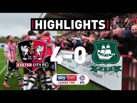 HIGHLIGHTS: Exeter City 4 Plymouth Argyle 0 (26/10/19) EFL Sky Bet League Two