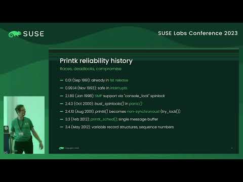 Petr Mladek How reliable and safe is printk in 2023