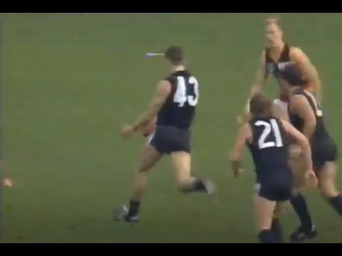 Anthony Koutoufides FIRST EVER AFL goal for Carlton VS Adelaide