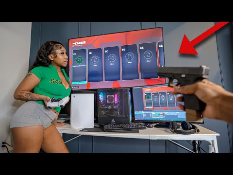 ANGRY GIRLFRIEND DELETES BOYFRIENDS NBA 2K MYPLAYERS!!!! GONE ABSOLUTELY WRONG😬🤬