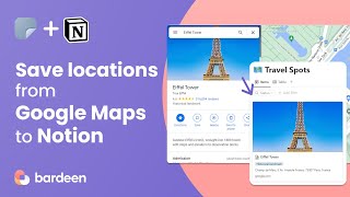 Plan your trips from Notion! Save locations from Google Maps into your workspace | Playbook Tutorial