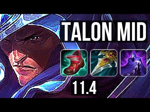TALON vs NEEKO (MID) | Rank 3 Talon, 12/1/4, 400+ games, Dominating | KR Challenger | v11.4