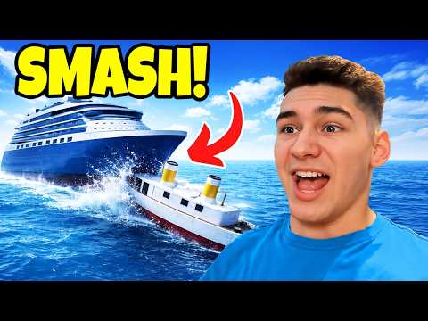 Testing MASSIVE Ships Vs SMALL Ships in ROBLOX!