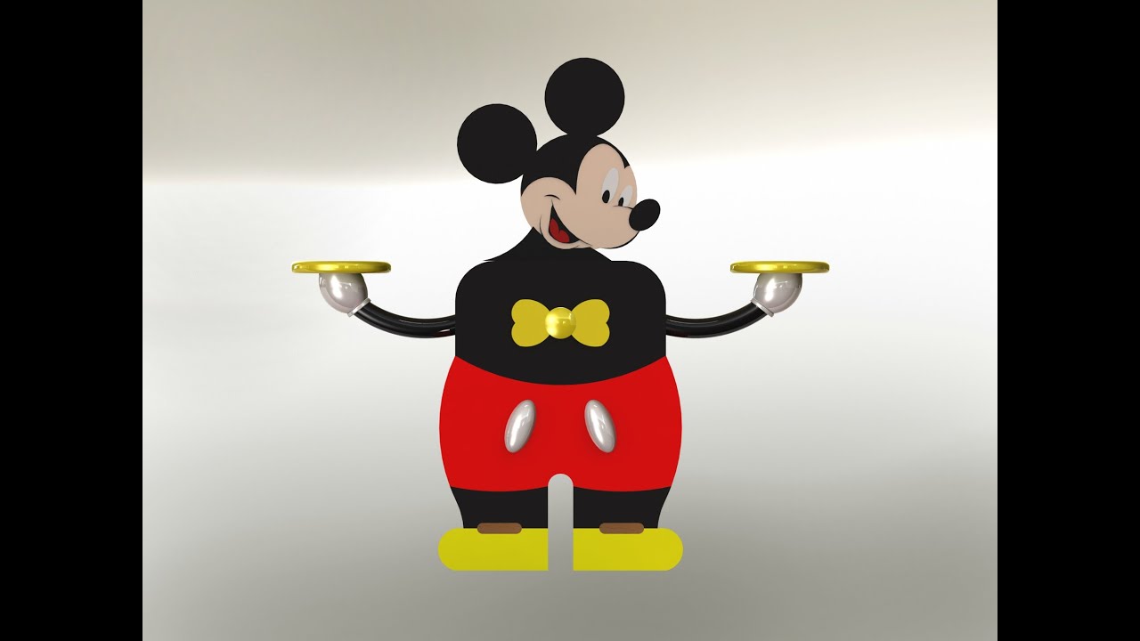 Commode Mickey 3D Model