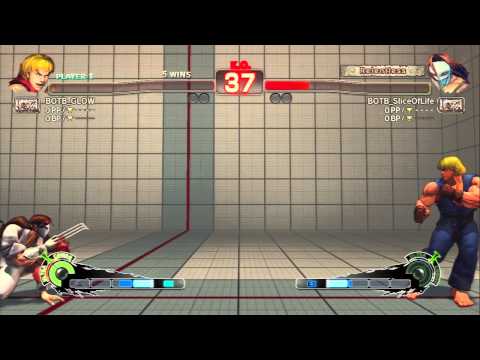 USF4 - Ken (BOTB_GLOW) Vs Vega (BOTB_SliceOfLife) 720p60fps HD◄◄
