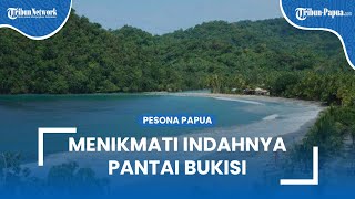 Menikmati Indahnya Pantai Bukisi di Kabupaten Jayapura, Ada Sungai Air Tawar Berdampingan Sama Laut