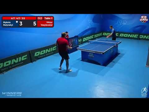 17:00 Mykola Halynskyi 0-3 Viktor Vasylevskyi West 3 WIN CUP 03.12.2022 | TABLE TENNIS WINCUP