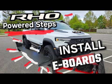 Ram RHO - Rough Country Powered Steps Install. E-boards - Automatic Running Boards