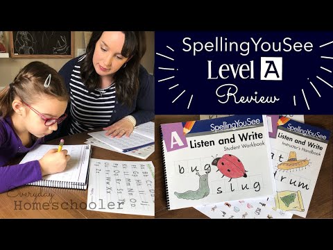 SpellingYouSee Review | LEVEL A Listen & Write | Flip-Through | Do a Lesson with Us