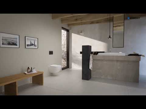 Geberit Sigma70 Actuator Plate with Sigma8 Concealed Cistern Installation