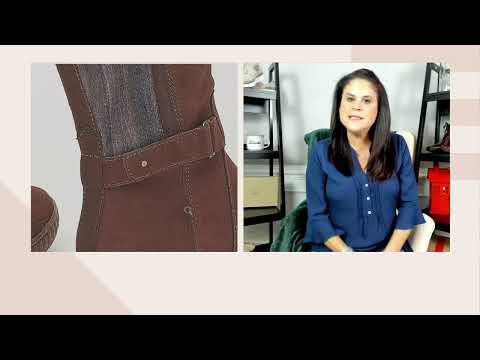 Clarks Collection Suede Tall Shaft Boots - Caroline Style on QVC