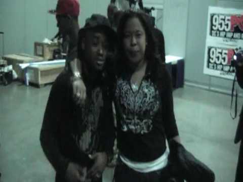 Tray Chaney & XM Radio DJ Nina 9 backstage @ the 95.5 WPGC 2009 Family First Event