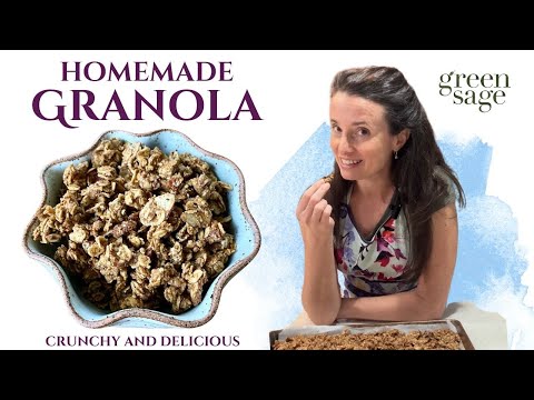 Whole Food Plant Based Granola - The Best Recipe! Oil Free, Gluten-Free