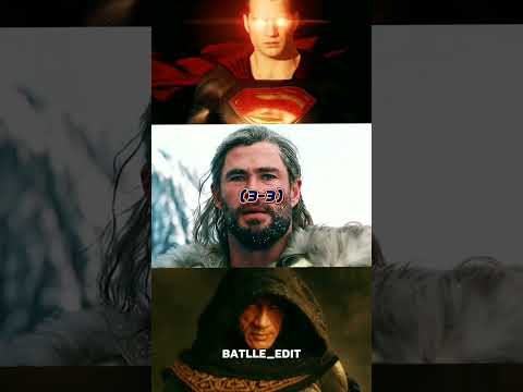 Thor & Superman & Black Adam vs Raven & Scarlet Witch vs Jean Grey | #3v3 #marvel #shorts #top