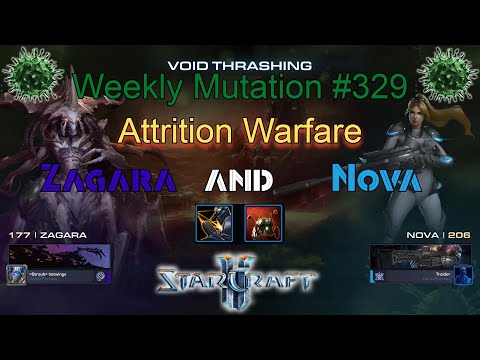 [StarCraft 2] Weekly Mutation #329: Attrition Warfare (Zagara & Nova)