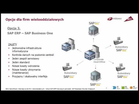 Alternatywa dla firm wielooddziałowych – rollout SAP ERP dla dużych jednostek, SAP Business One dla mniejszych