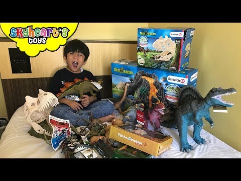Dinosaur toys from Jurassic Park! Skyheart opens rubber dinosaurs, schleich, figures, eggs