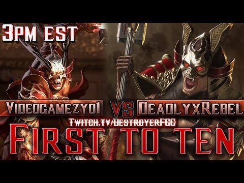 MK11 - VideogamezYo1 vs DeadlyxRebel - ULTIMATE SHAO KAHN BATTLE!