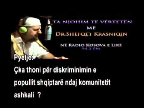 Çka thoni për diskriminimin e popullit shqiptarë ndaj komunitetit ashkali - Dr Shefqet Krasniqi
