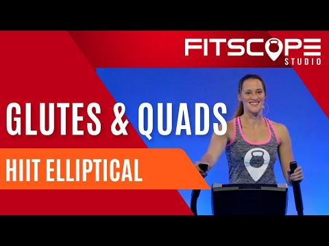 30 Min Glutes & Quads Elliptical Workout with Meghan | Low Impact HIIT Elliptical