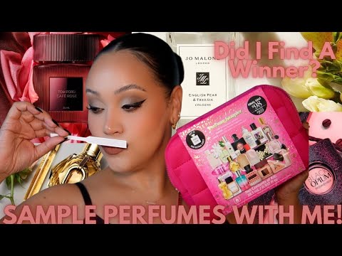 SAMPLE PERFUMES WITH ME! 🤔 SEPHORA PERFUME SAMPLER SET 2025 | AMY GLAM ✨